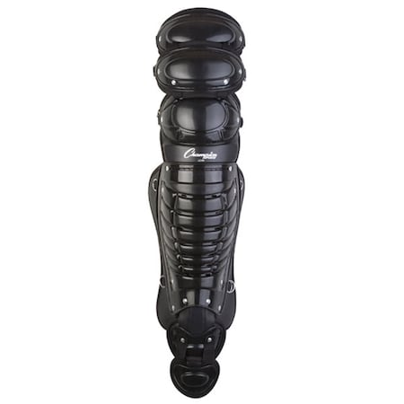 Champion Sports 16.5 in. Pro Adult Triple Knee Shinguard, Black LG90BK